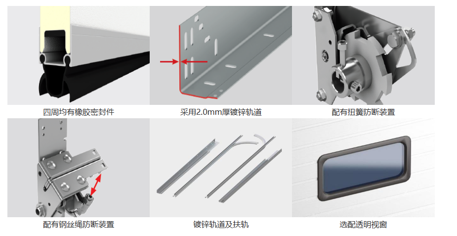 盛普萊工業(yè)提升門的細節(jié)展示